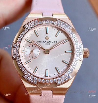 Swiss Made Vacheron Constantin Overseas Cal.5300 37mm Rose Gold Pink Watch